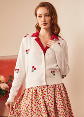 Cherry on Top Crew Neck Cardigan
