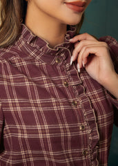Check the Frills Blouse