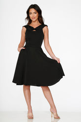 Black Occasional Swing Dress