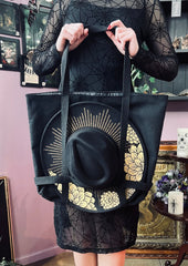 Brimmed Hat Bag - Large Heavy Duty Tote with Straps to Carry Your Favorite Hat!