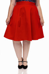 Charlotte Skirt in Red