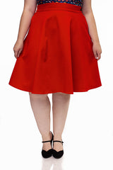 Charlotte Skirt in Red
