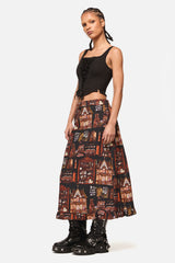 Covenstead Goth Midi Skirt