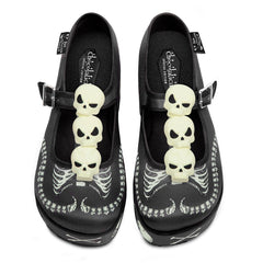 Chocolaticas® Skeletons Under Your Bed Women's Mary Jane Platform