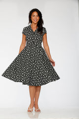 Cat Paw Swing Dress in Black