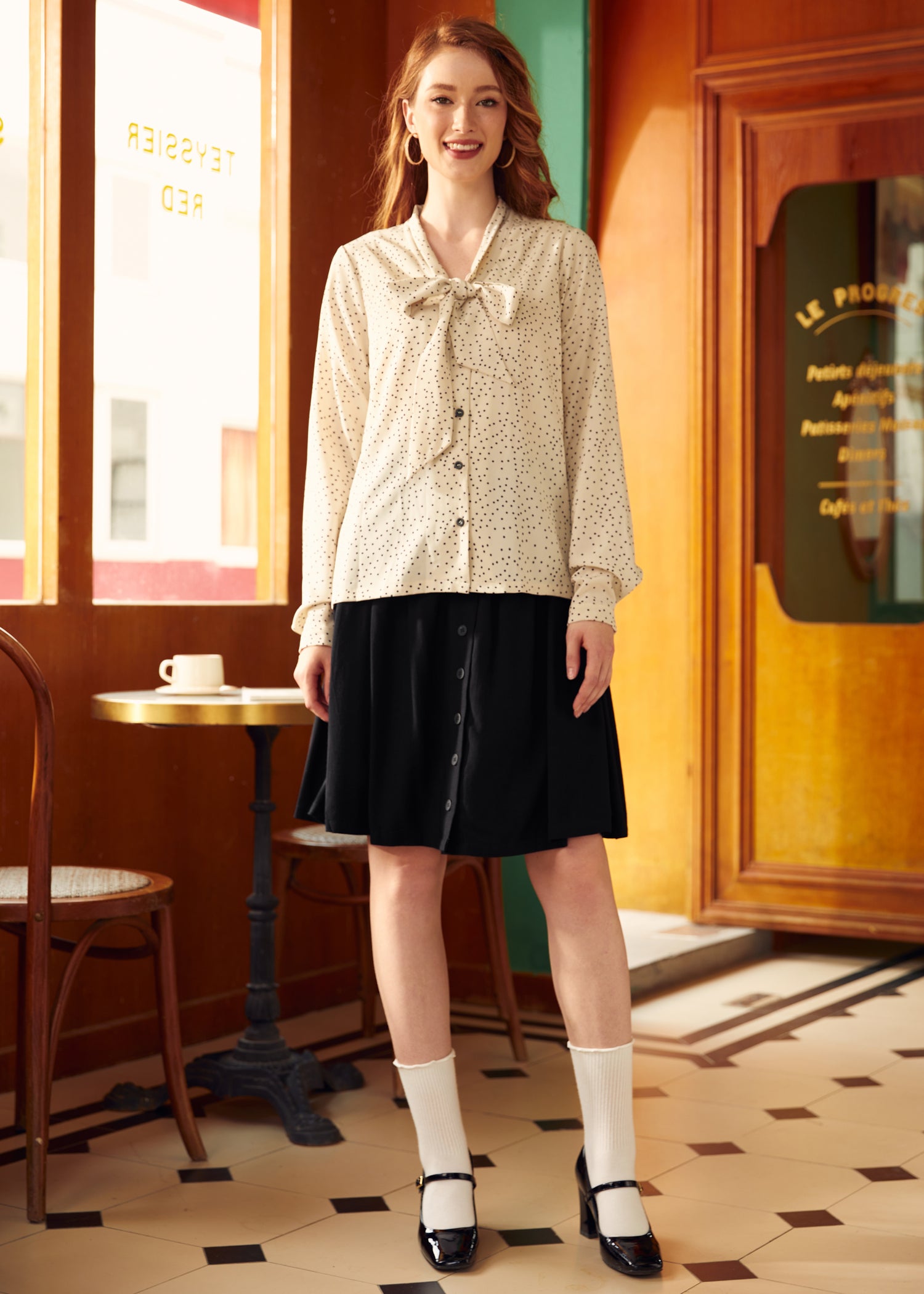 Dancing 'Till Dawn Bow Blouse