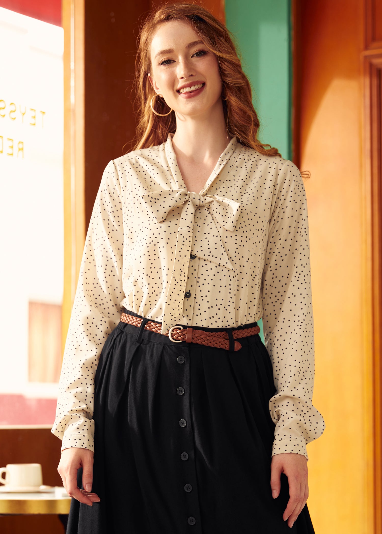 Dancing 'Till Dawn Bow Blouse