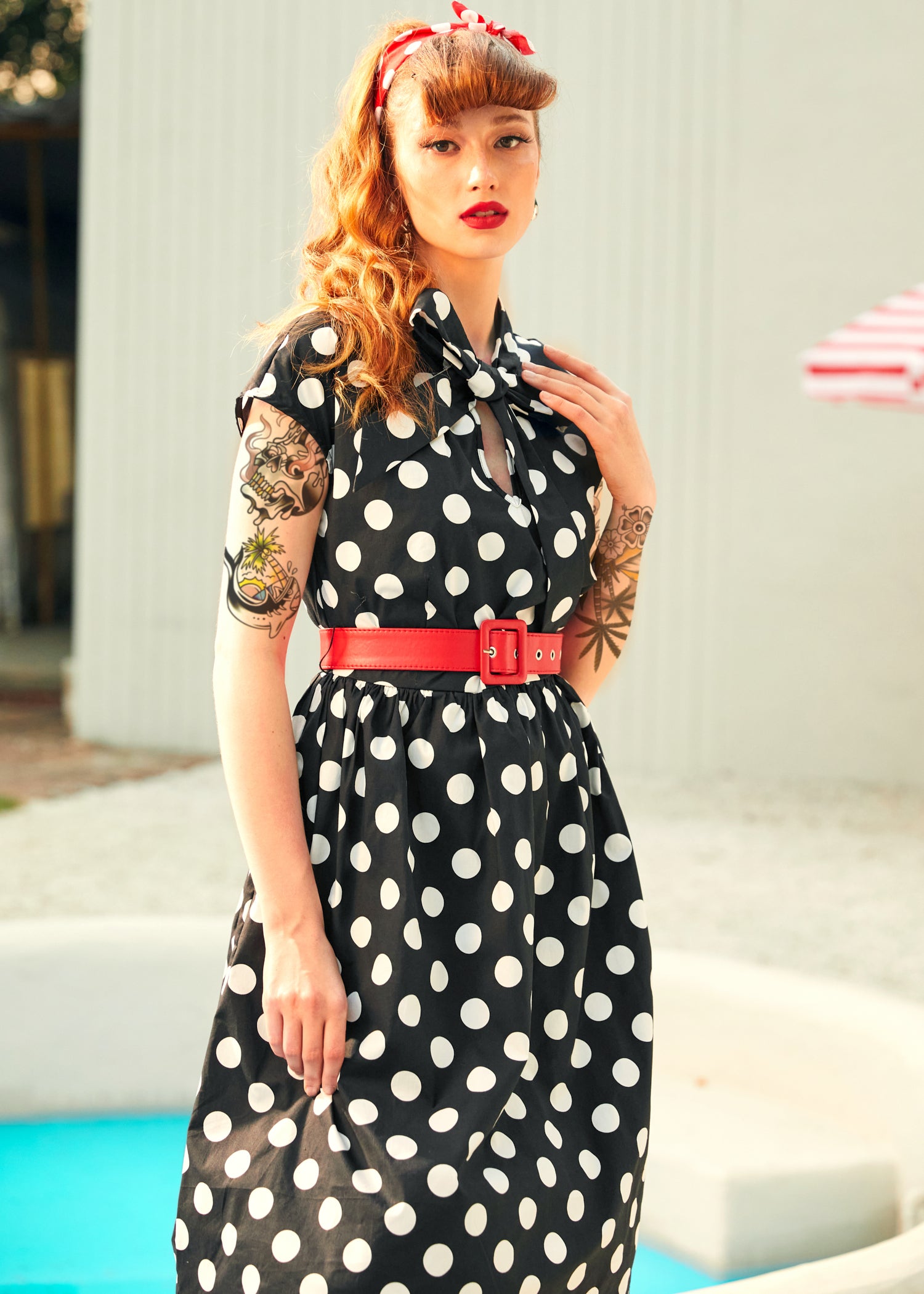 A Cult Classic Cap Sleeve Belted Dress
