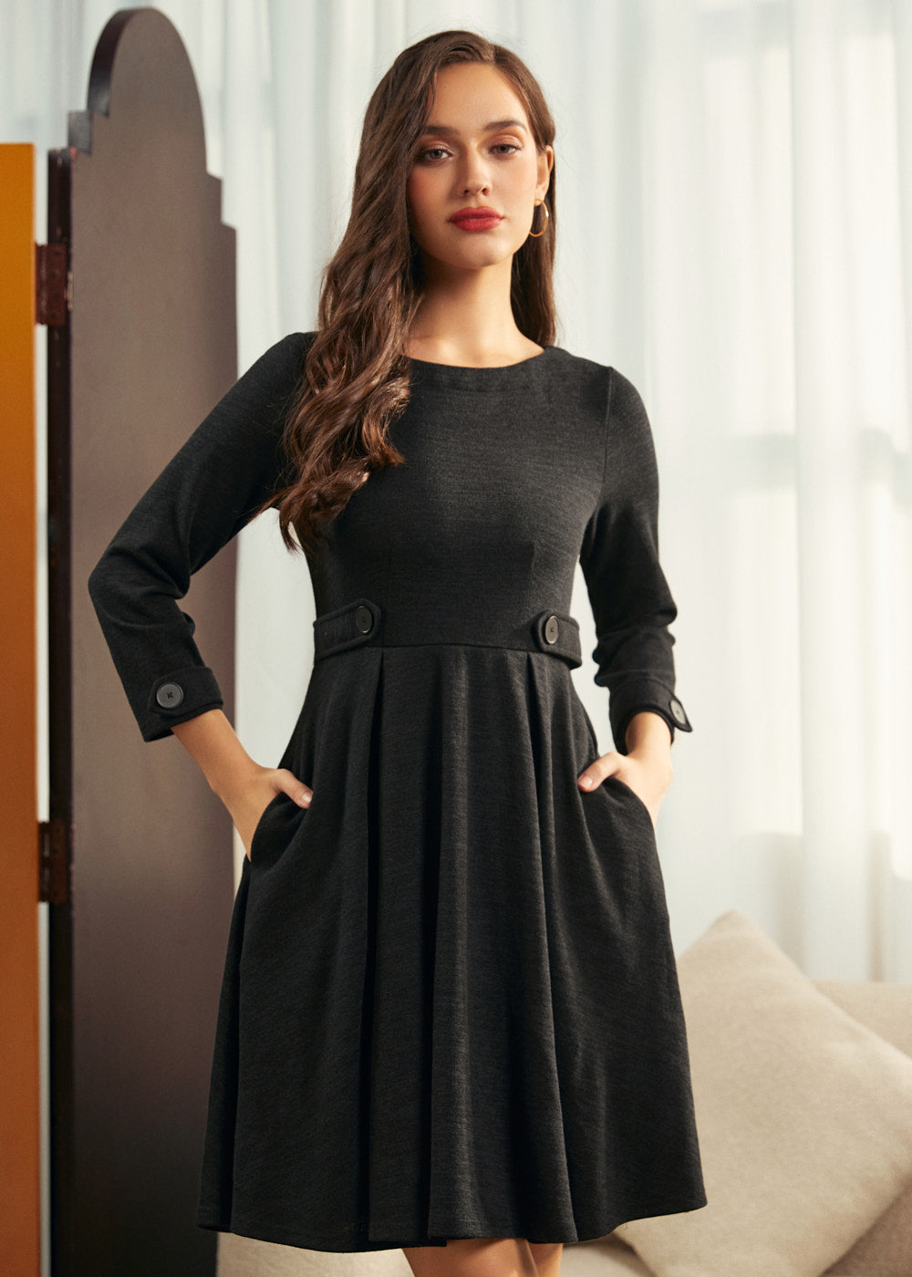 After Dark Fit & Flare Dress