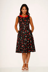 Black Cherry Swing Dress