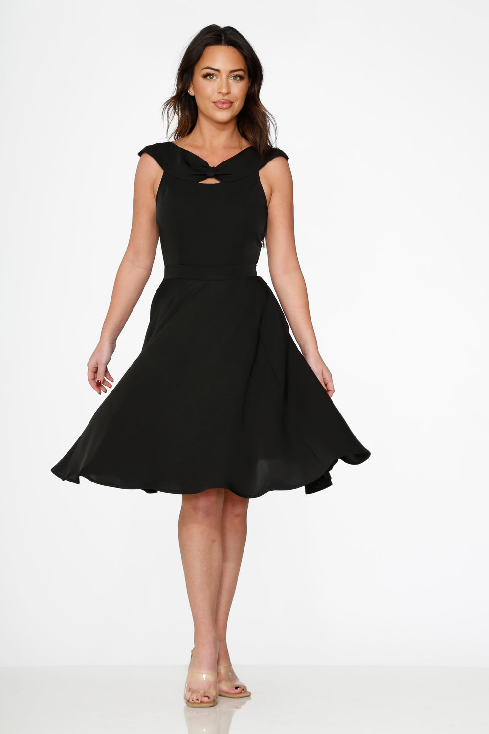 Black Occasional Swing Dress