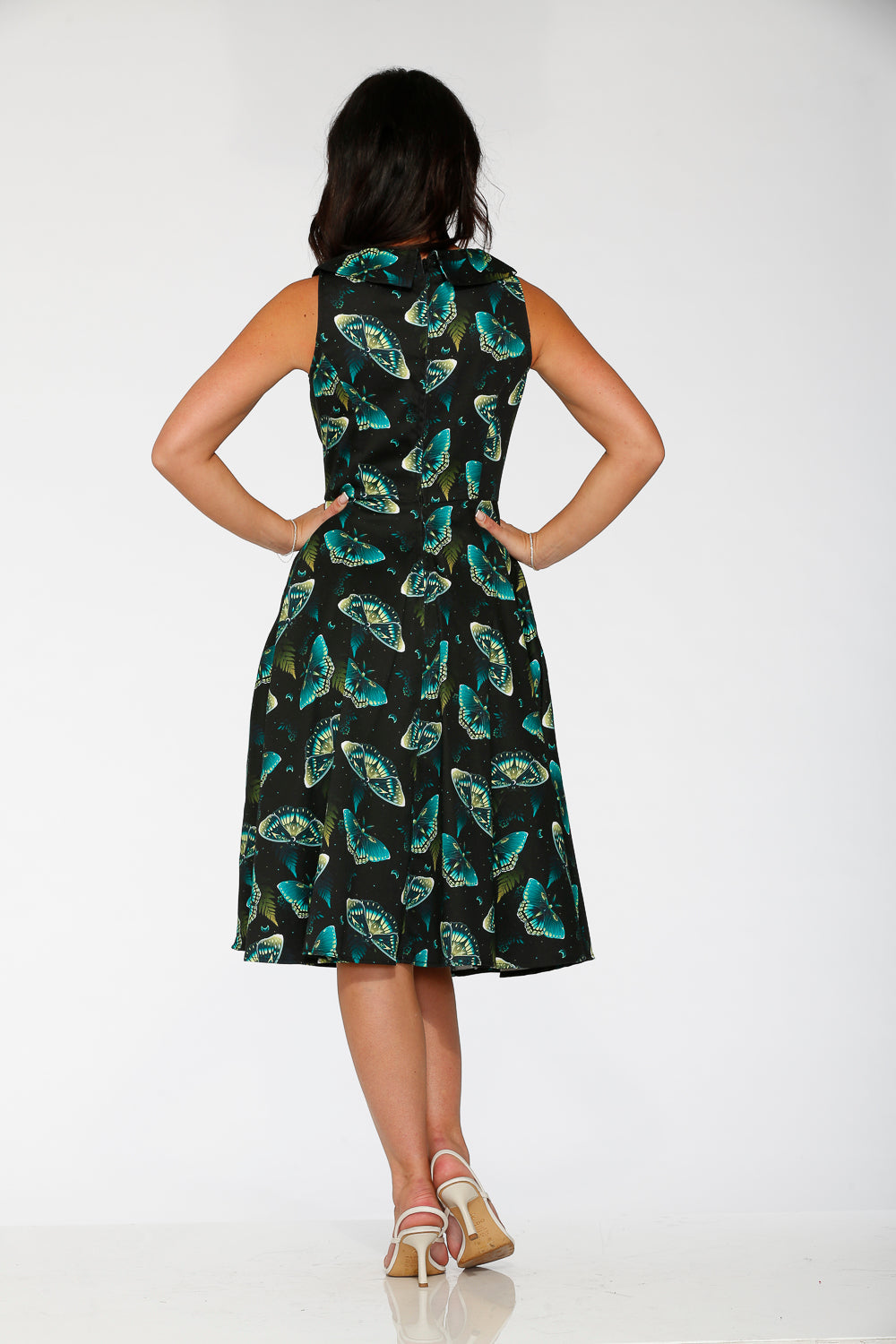 Dark and Mystical Butterfly Swing Dress