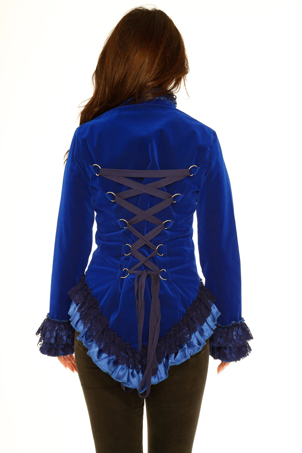 Blue Velvet Gloria Tailed Jacket