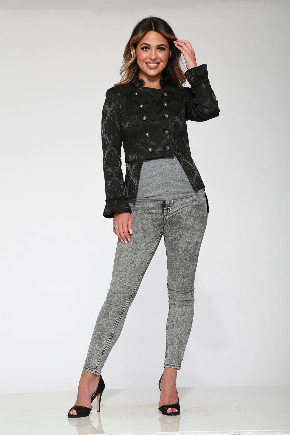 Black Brocade Jacket