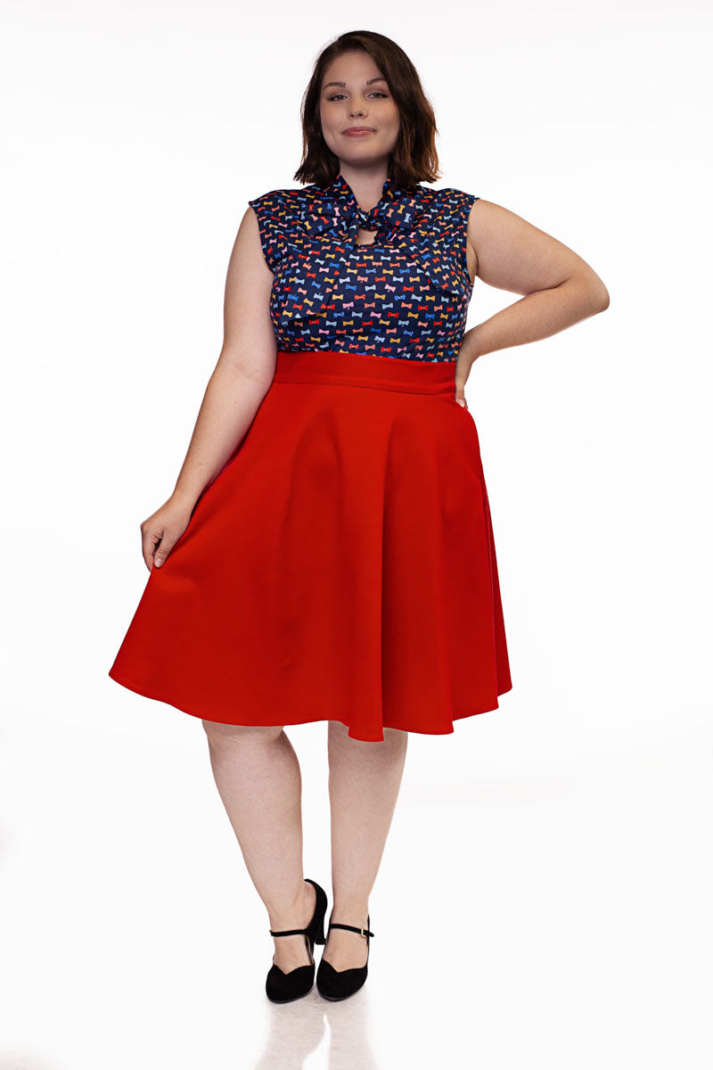 Charlotte Skirt in Red