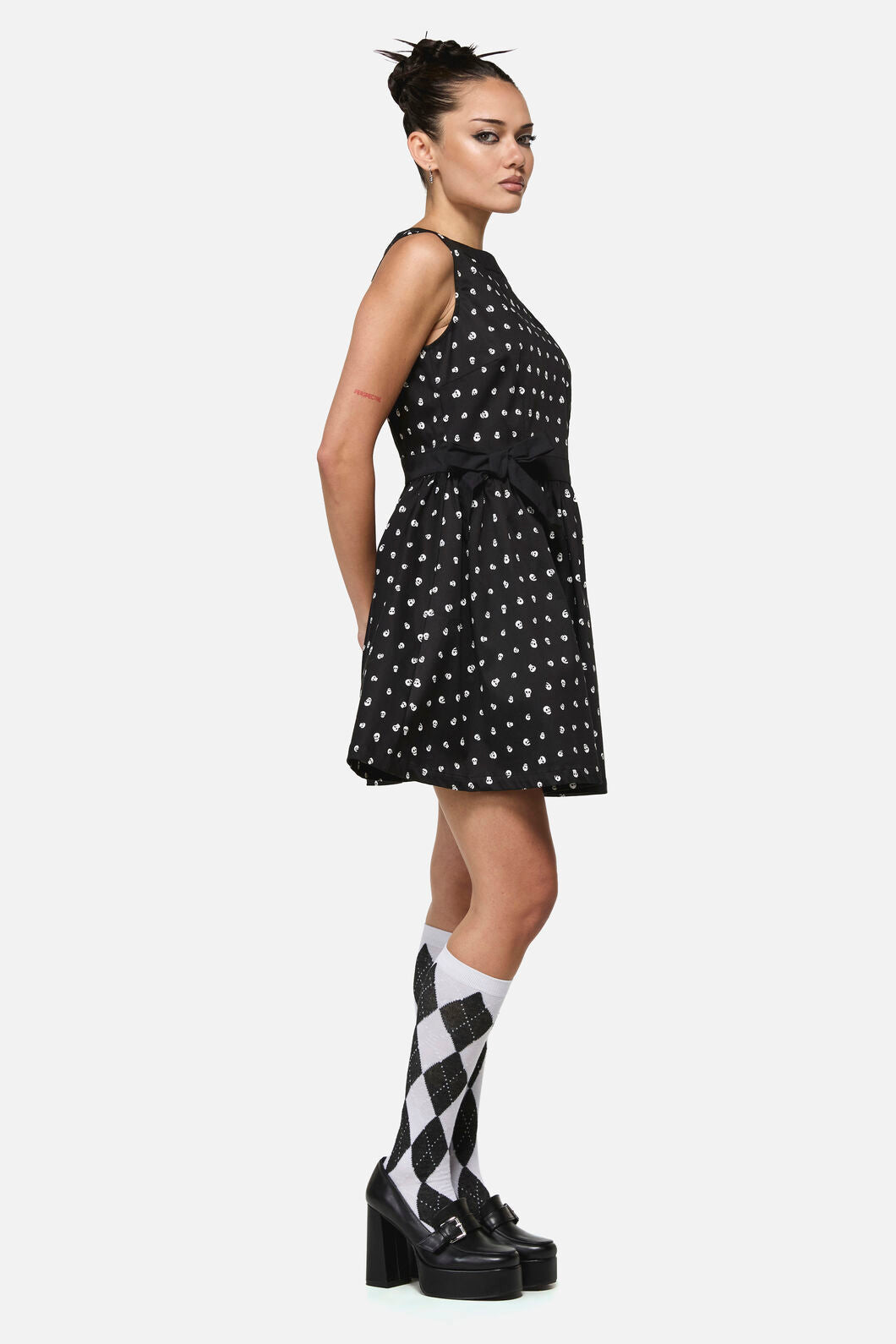 Cranium Goth Mini Dress