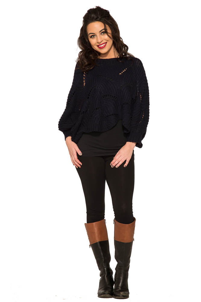 Cordelia Knitted Poncho Sweater