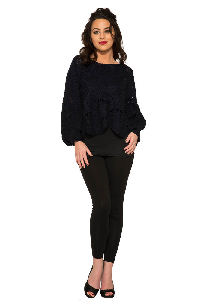 Cordelia Knitted Poncho Sweater
