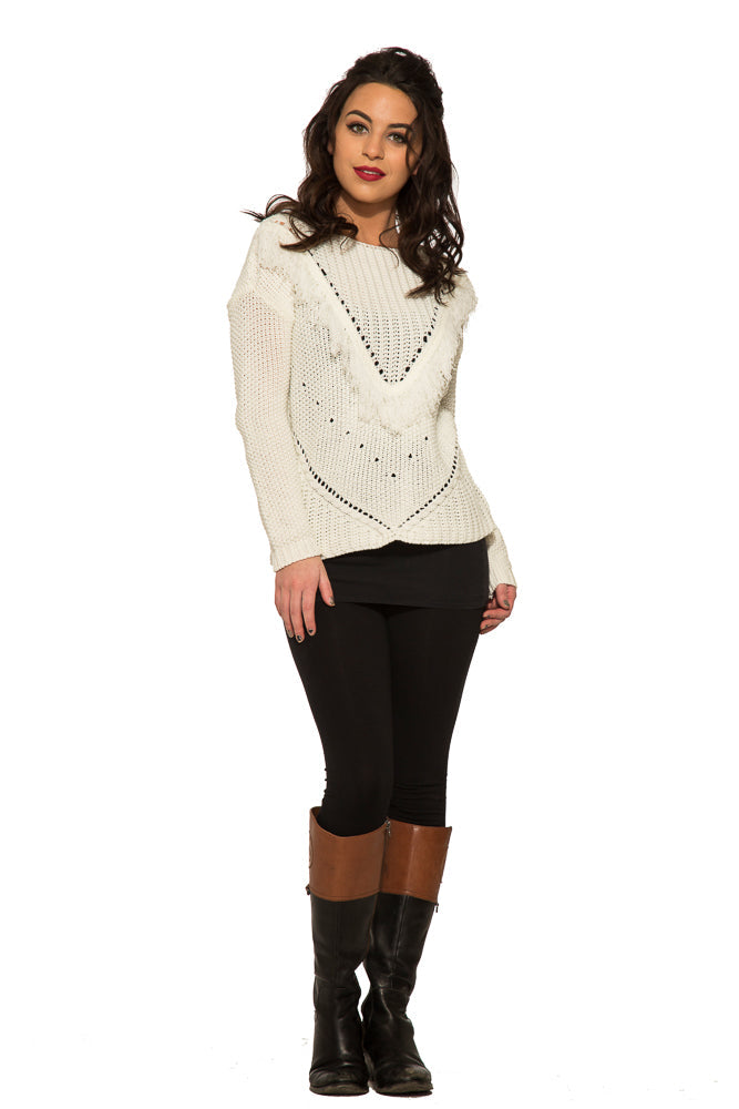 Angel Holm Fringe Sweater