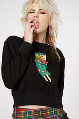 Brainz Boxy Crop Sweater