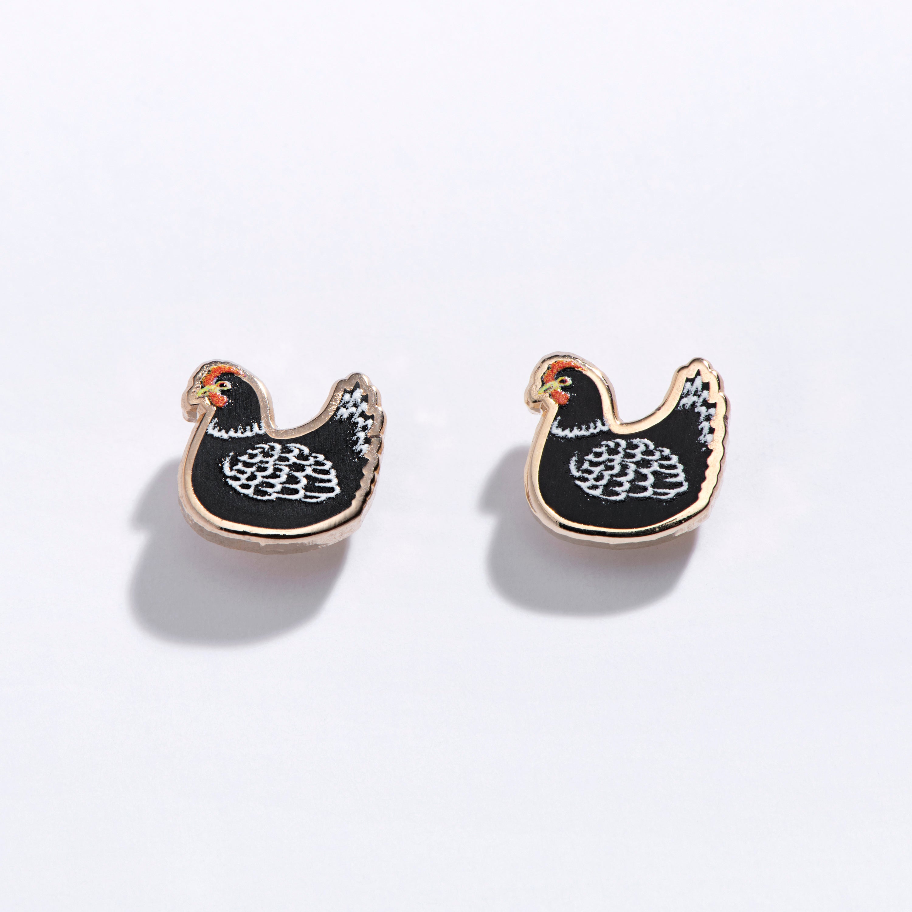 Chicken Stud Earrings