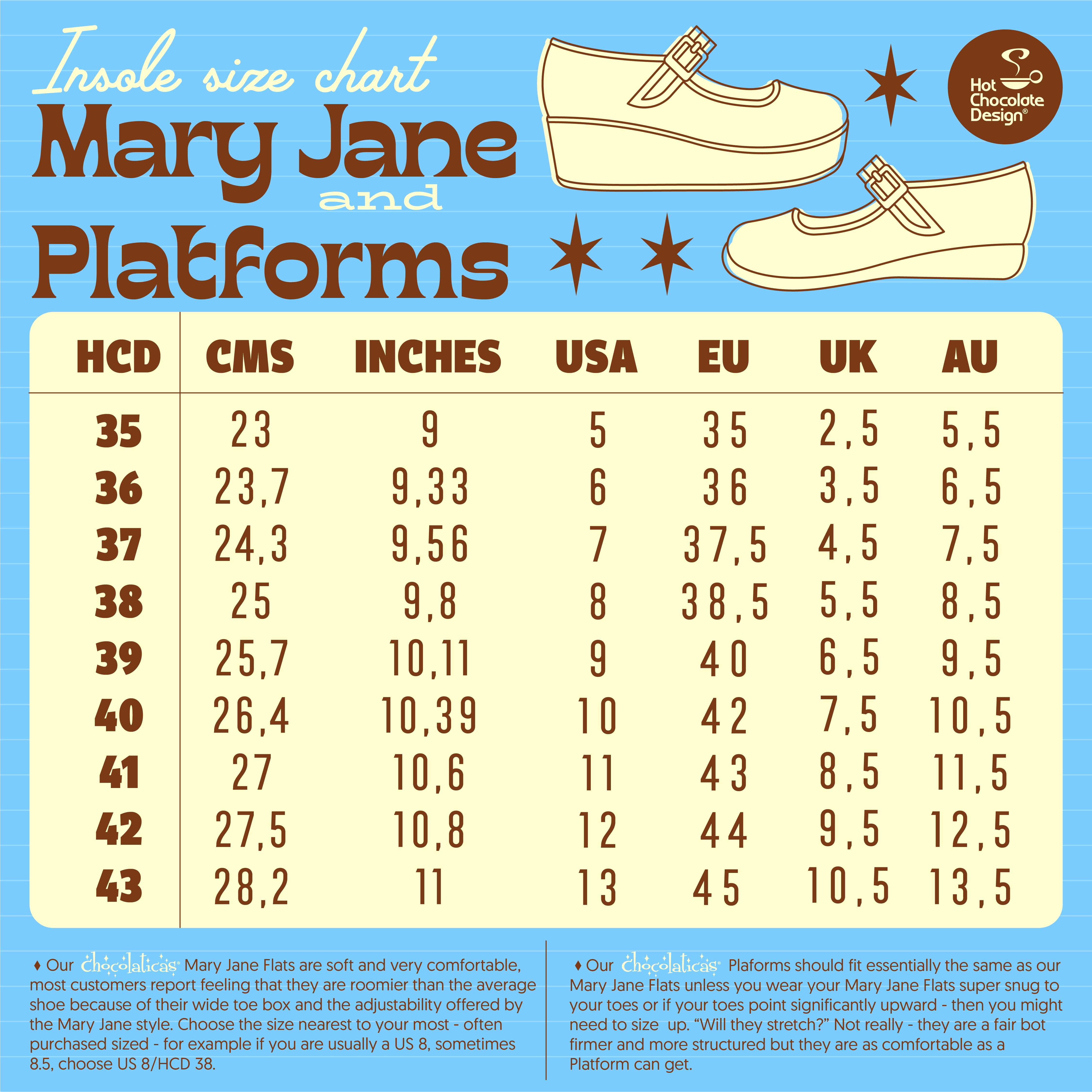 Chocolaticas® Tailor Made Women's Mary Jane Flat