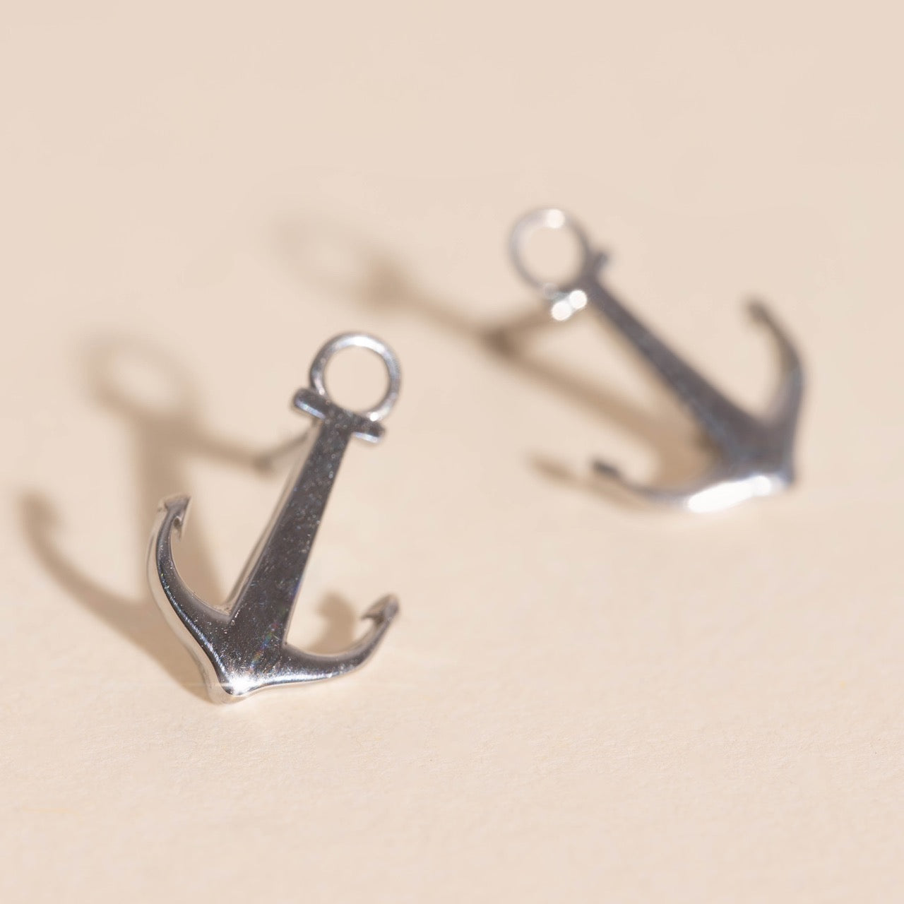 Anchor Stud Earrings