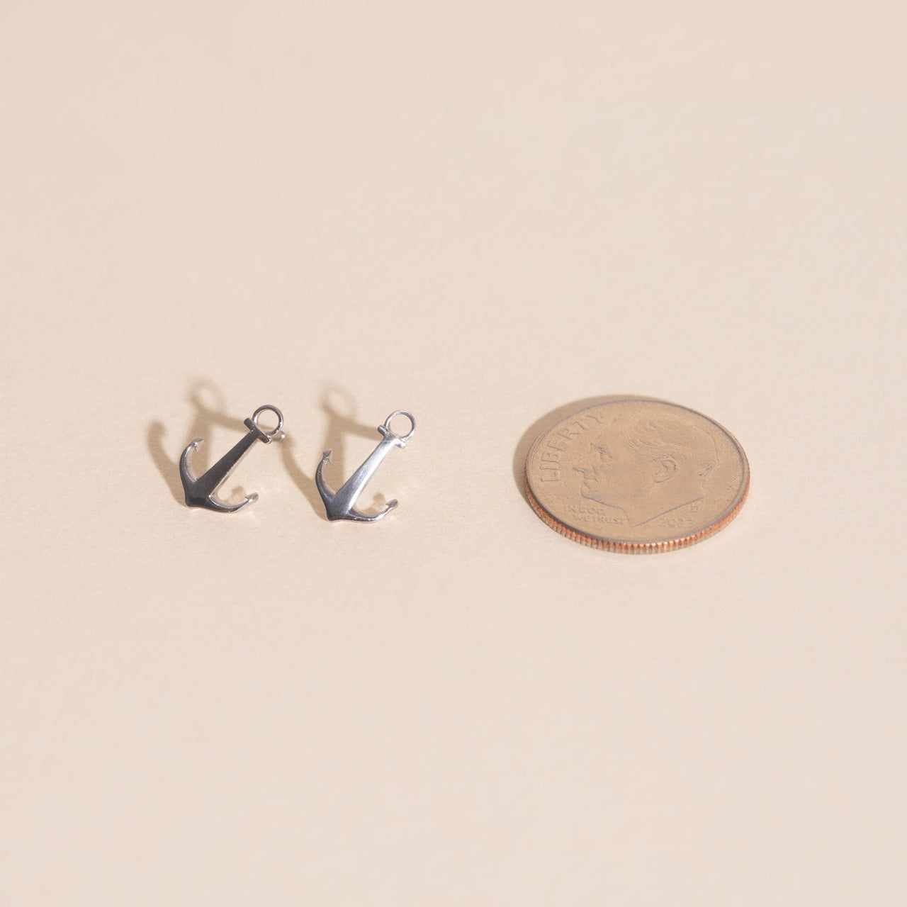Anchor Stud Earrings