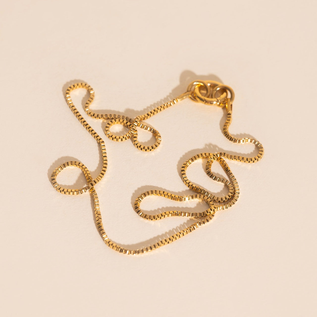 Dainty Box Chain Necklace (20")