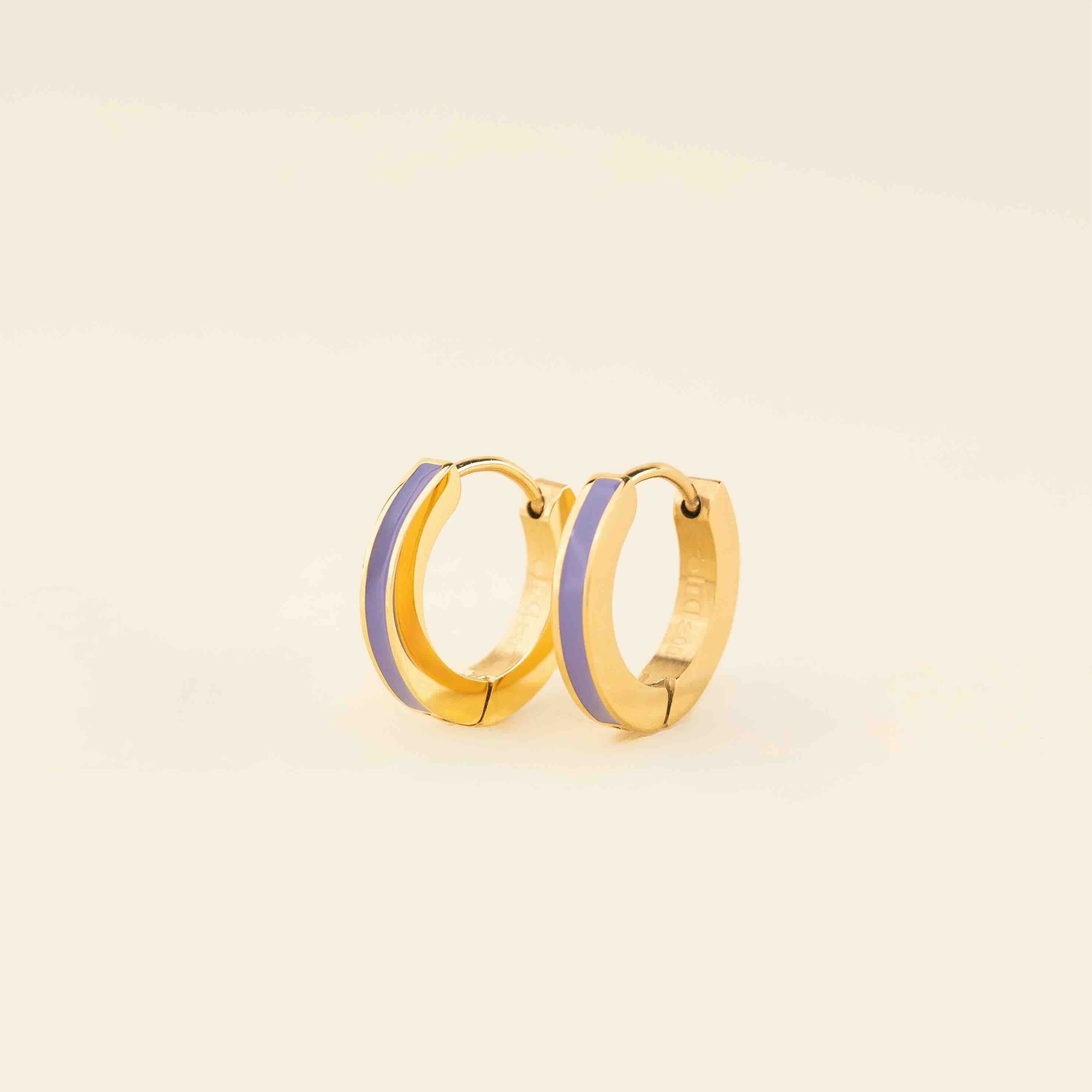 Color Huggie Hoop Earrings