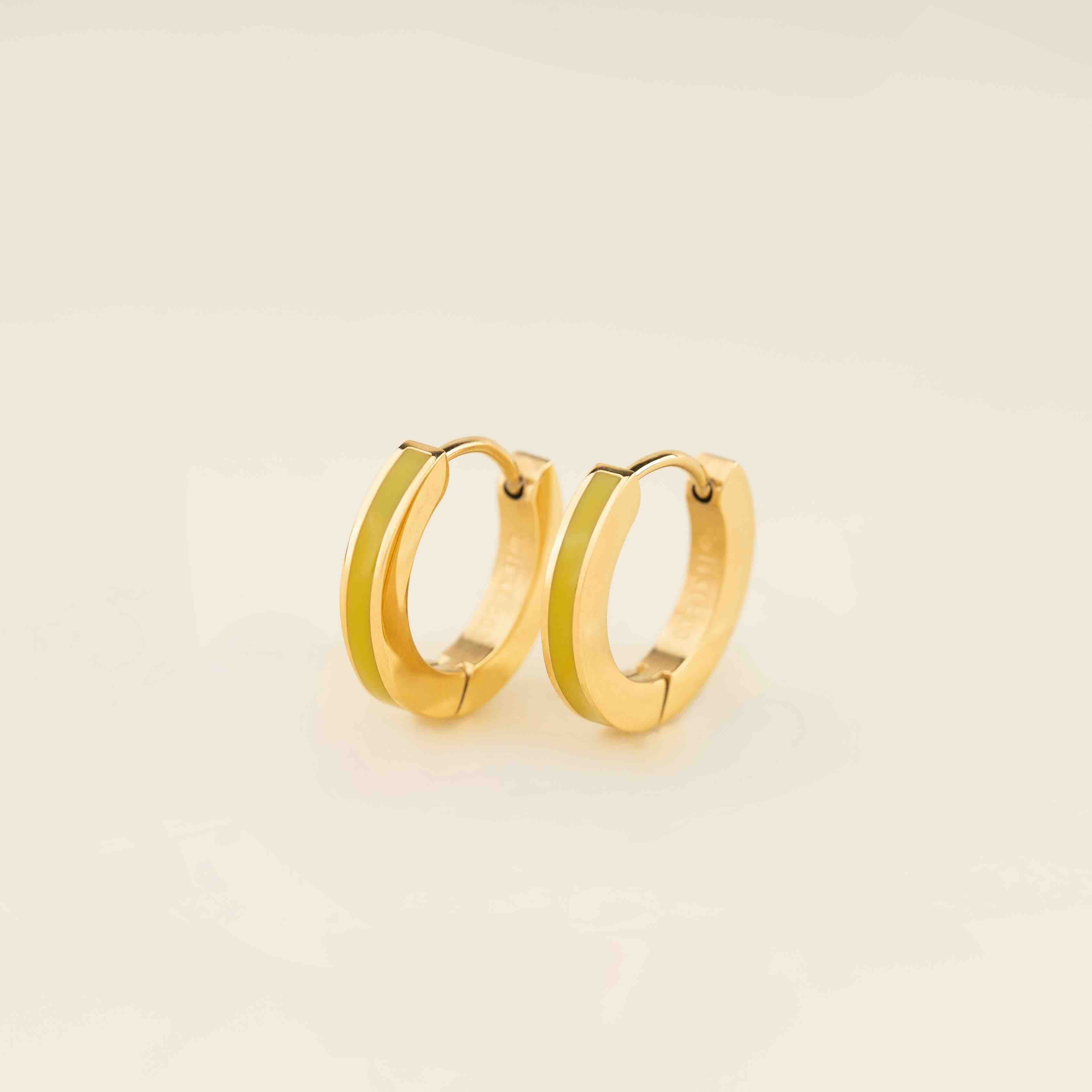Color Huggie Hoop Earrings