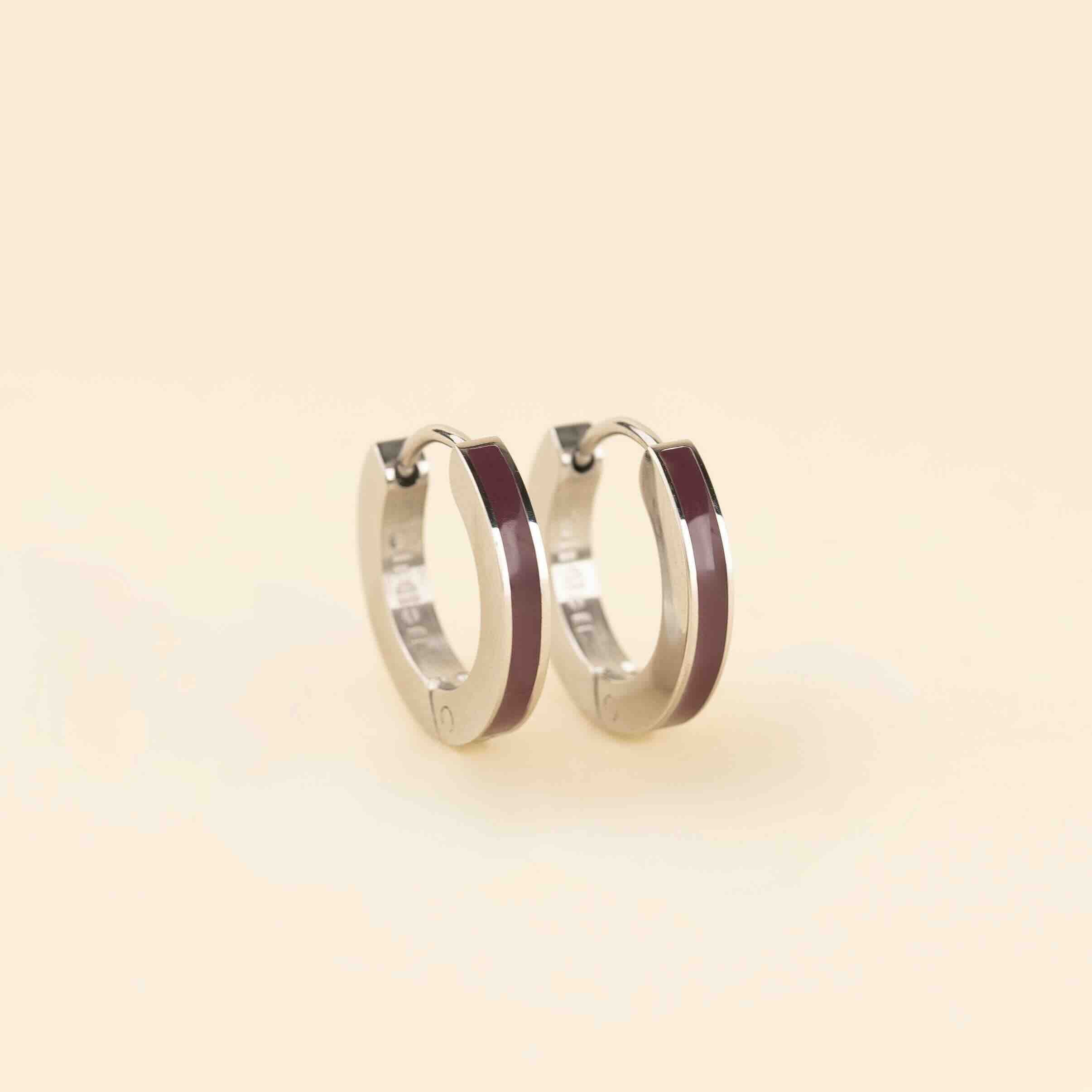 Color Huggie Hoop Earrings
