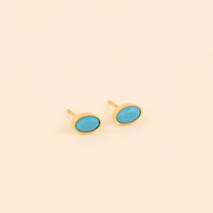 December Birthstone Stud Earrings