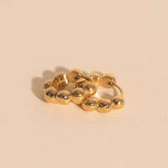 Bubble Chunky Rounded Huggie Hoop Earrings