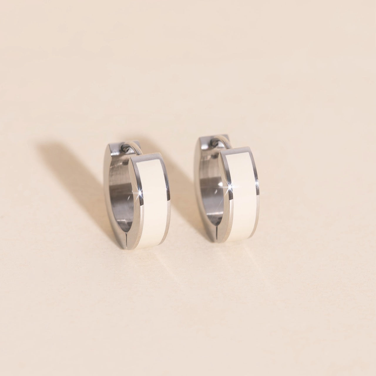 Chunky Huggie Hoop Earrings - 16 Color Options