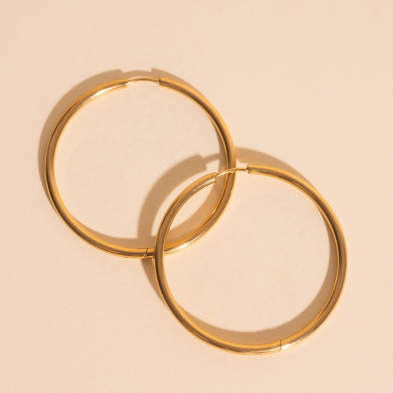 Circle Rounded Huggie Hoop Earrings
