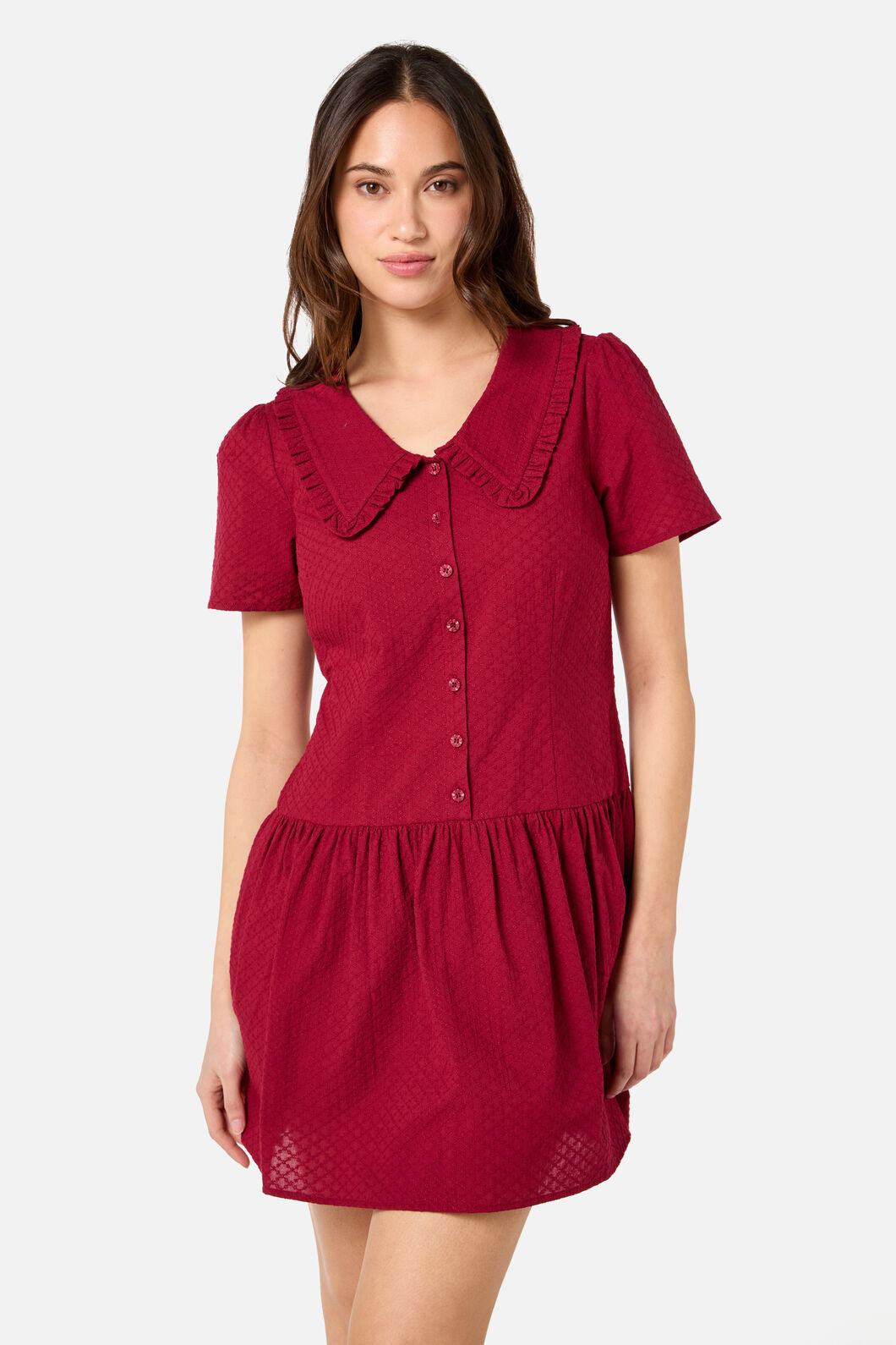 Andrea Drop Waist Mini Dress