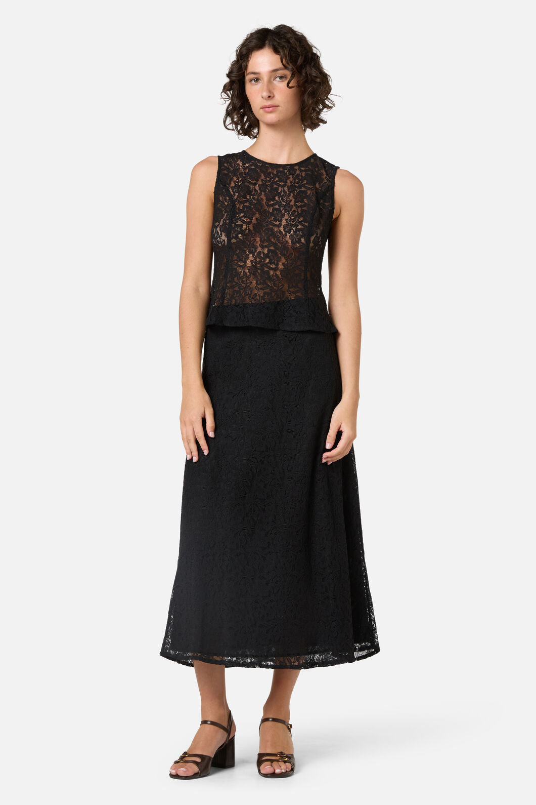 Amara Lace Midi Skirt