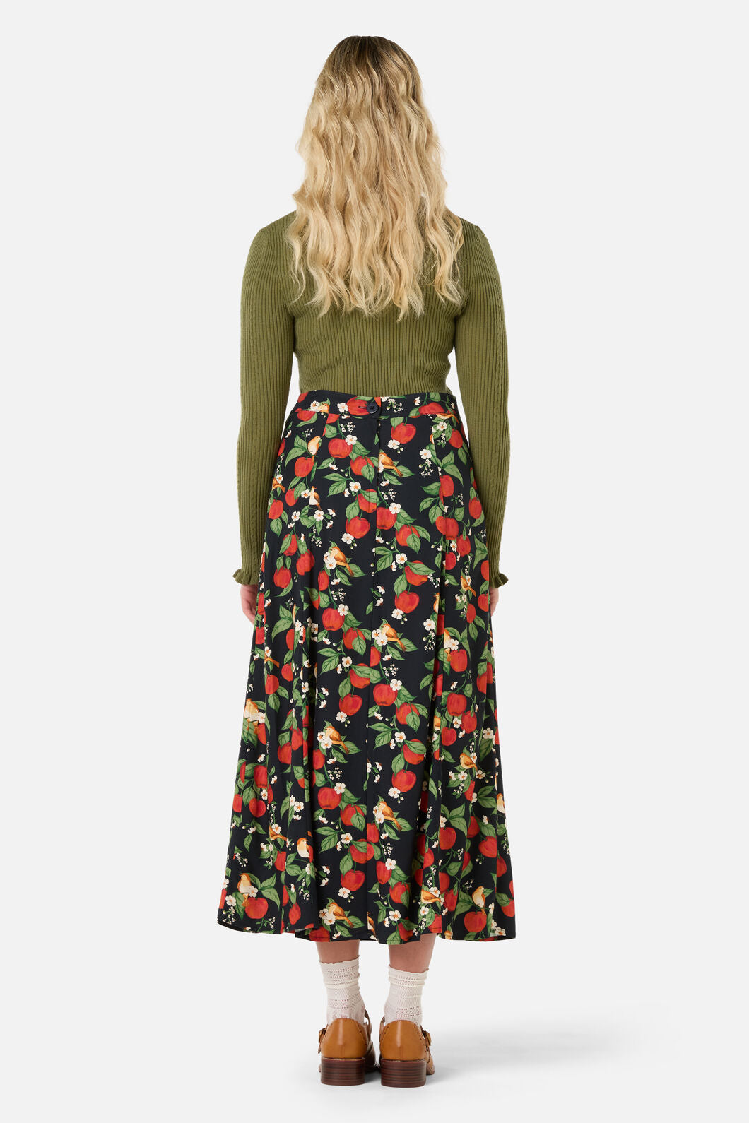 Apple Blossom Midi Skirt