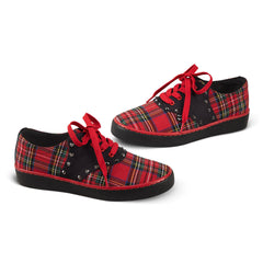 Chocolaticas® Rebel Tartan Casual Sneaker