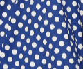 Blue Polka Dot Swing Dress