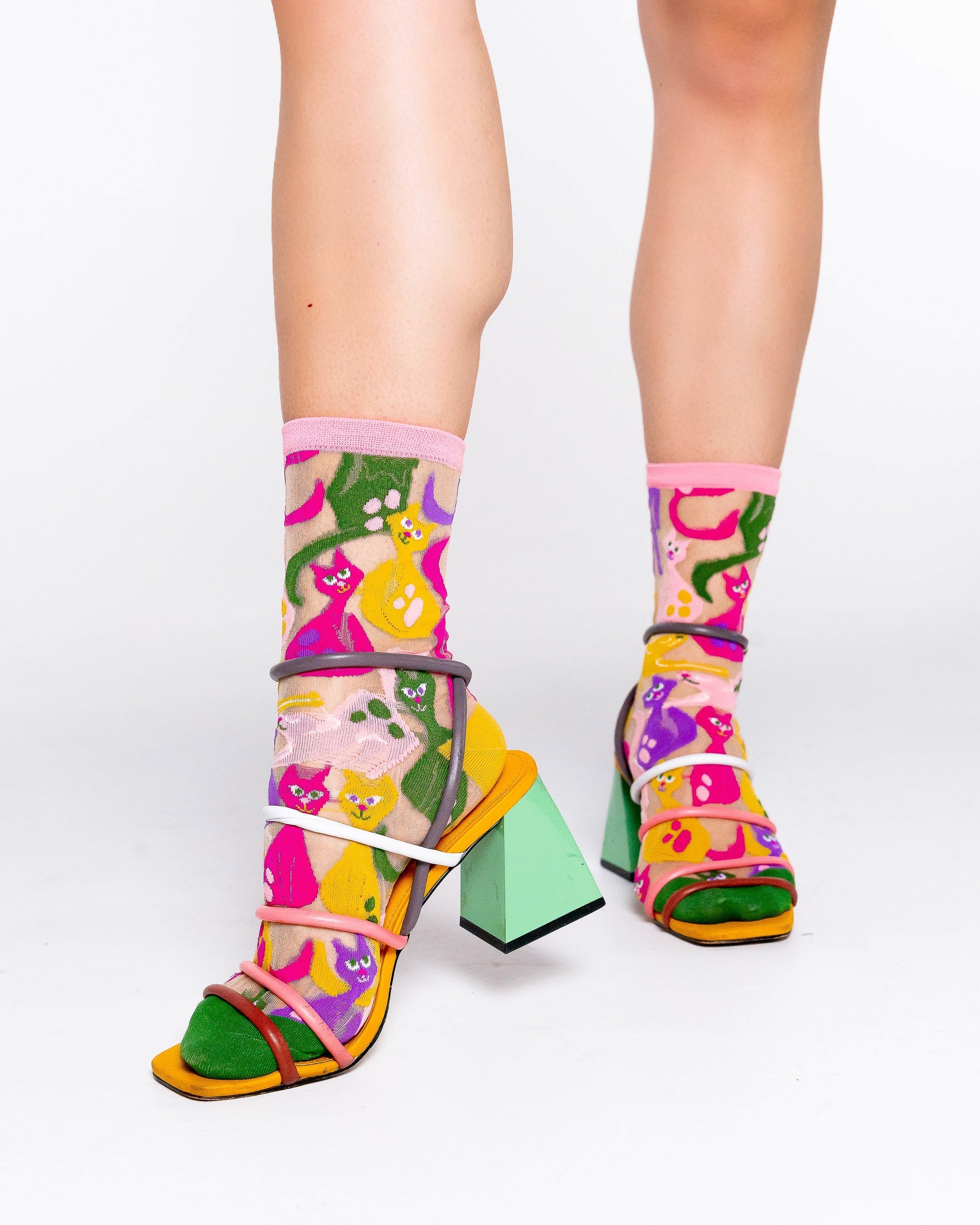 Cat Lovers Sheer Socks Bundle